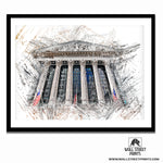 NYSE BUILDING (LIGHT BACKGROUND) | PRINT Wall Street Prints