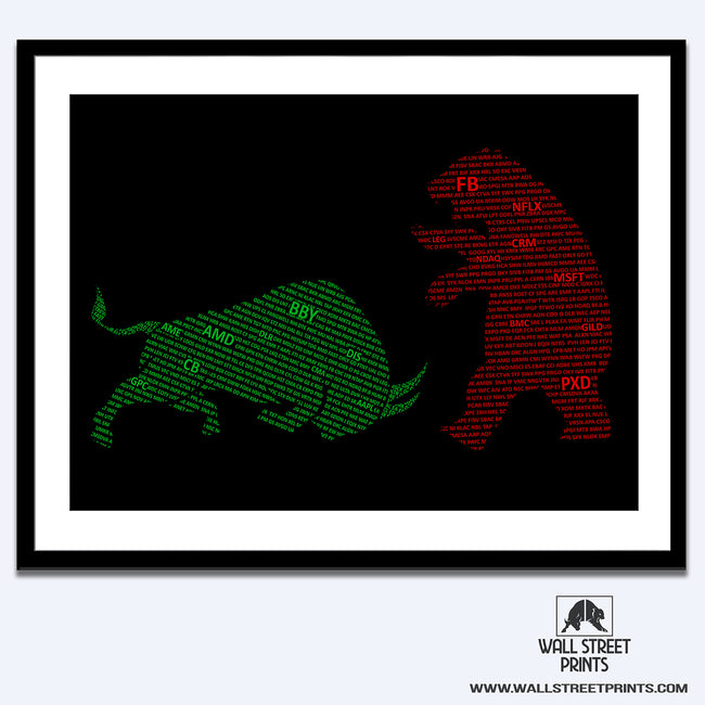 S&P 500 BULL VS BEAR (CHARGING ON GROUND) | PRINT