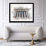 NYSE BUILDING (LIGHT BACKGROUND) | PRINT Wall Street Prints