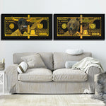 GOLD BULL & BEAR BUNDLE Wall Street Prints