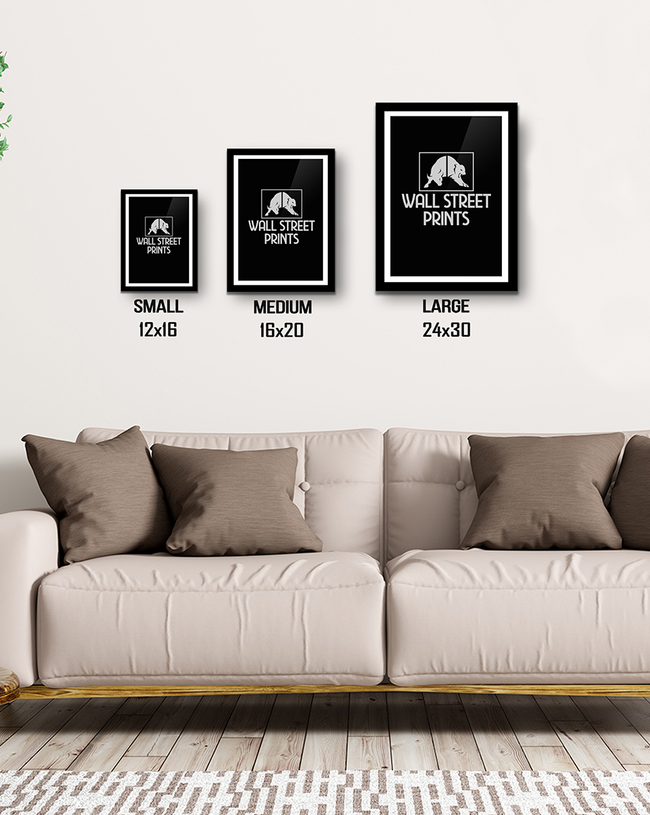 BULLS WIN (BLACK & WHITE VERSION) | PRINT Wall Street Prints