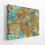 BITCOINS & BENJAMINS Wall Street Prints